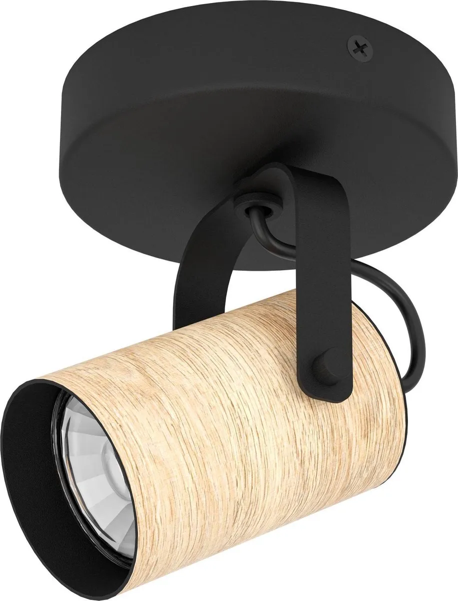 Eglo Cayuca Spot GU10 - 11cm - Zwart/Bruin