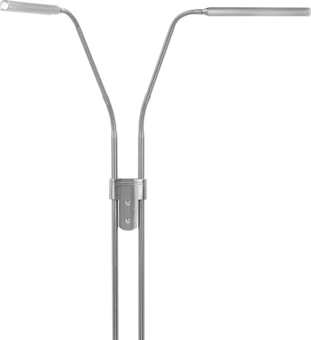 Highlight Moderne Dubbele LED Vloerlamp RVS - 2700K