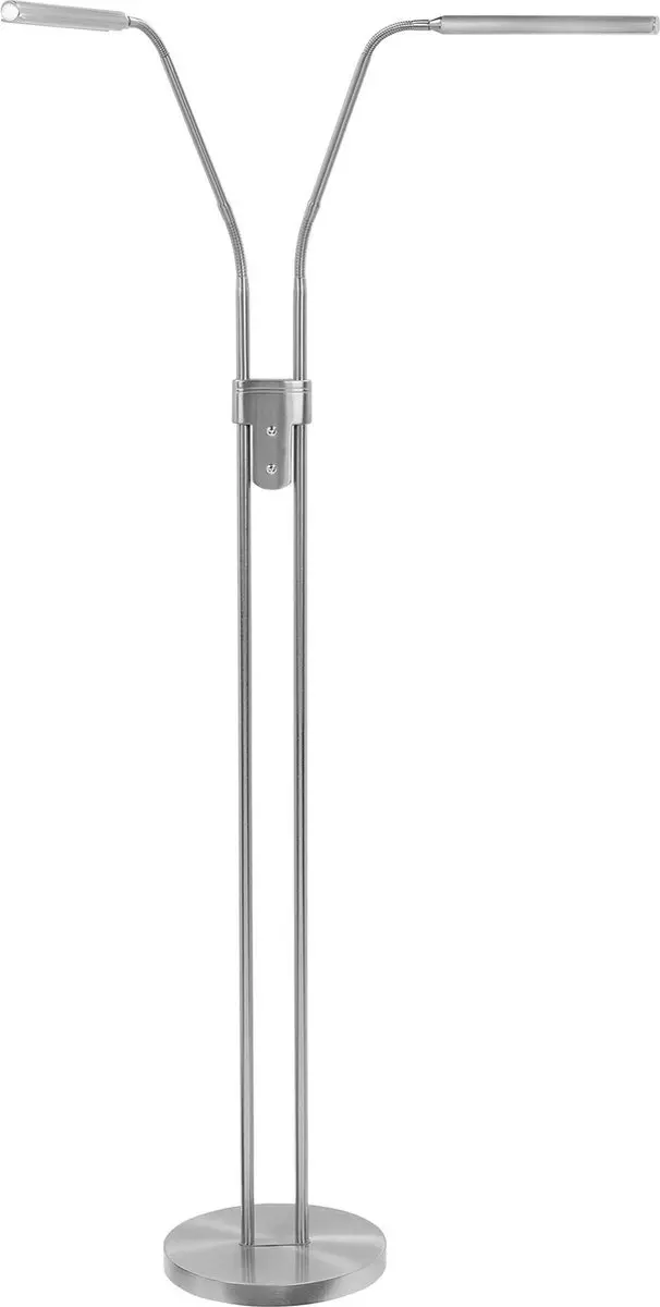 Highlight Moderne Dubbele LED Vloerlamp RVS