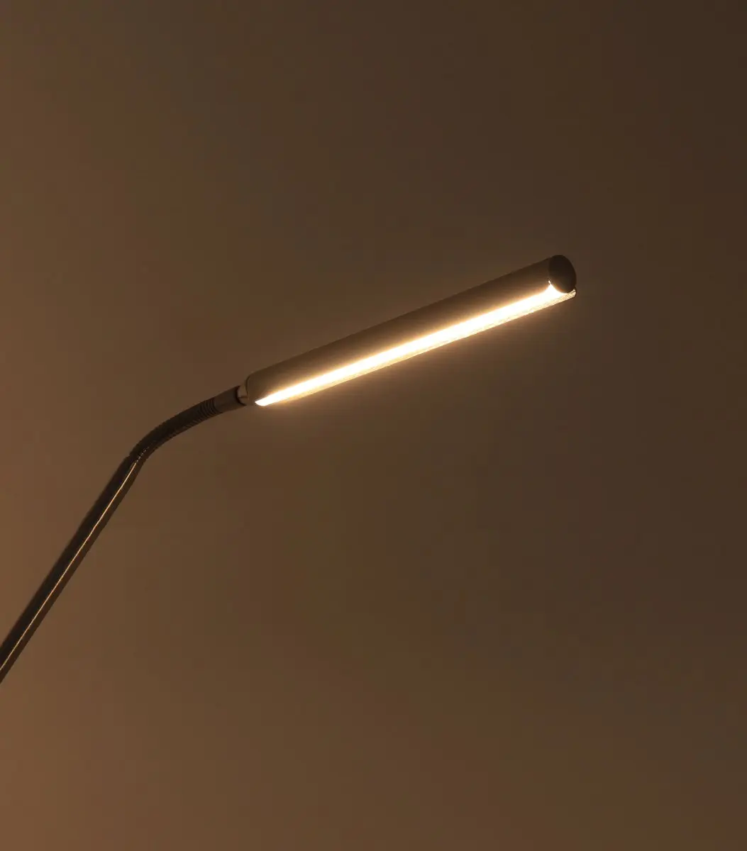Highlight Moderne Dubbele LED Vloerlamp RVS - 2700K