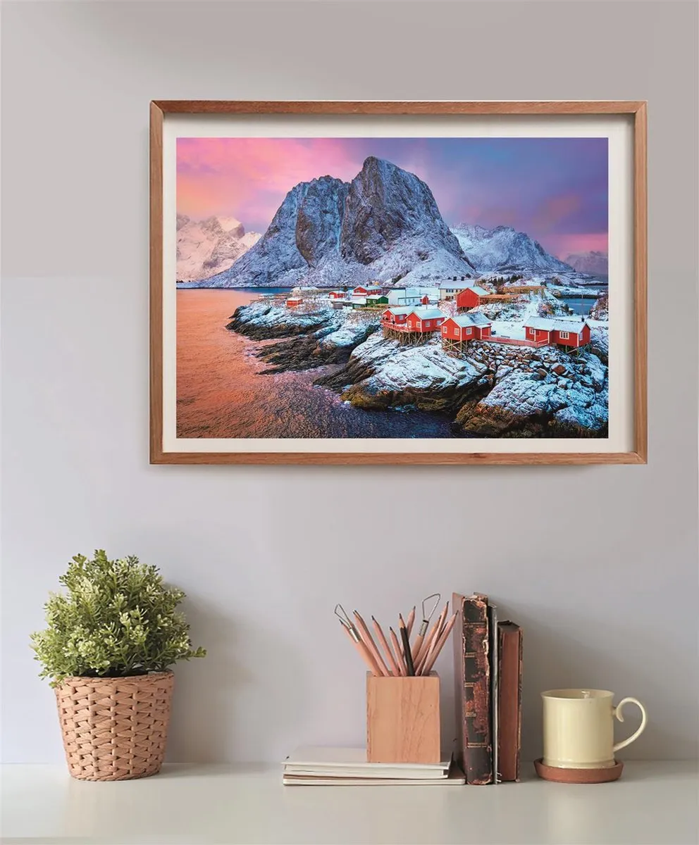 Clementoni Hamnøy Village Puzzel 500 Stuks - Multikleur - afbeelding 5 van 6