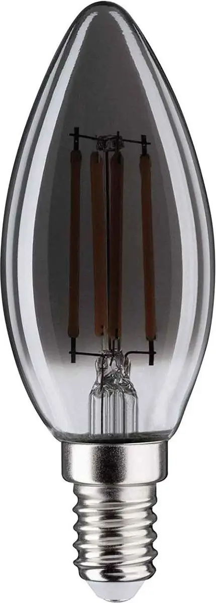 Highlight LED Kaarslamp E14 4W 130lm 2200K - Rookglas
