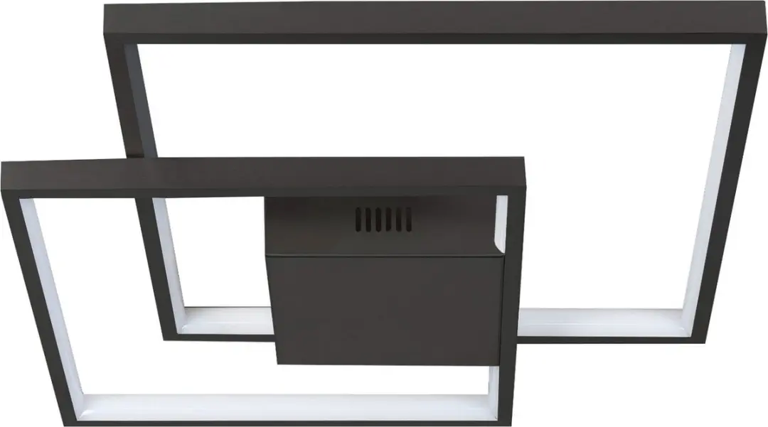 Highlight Piazza Plafondlamp 42cm - Zwart