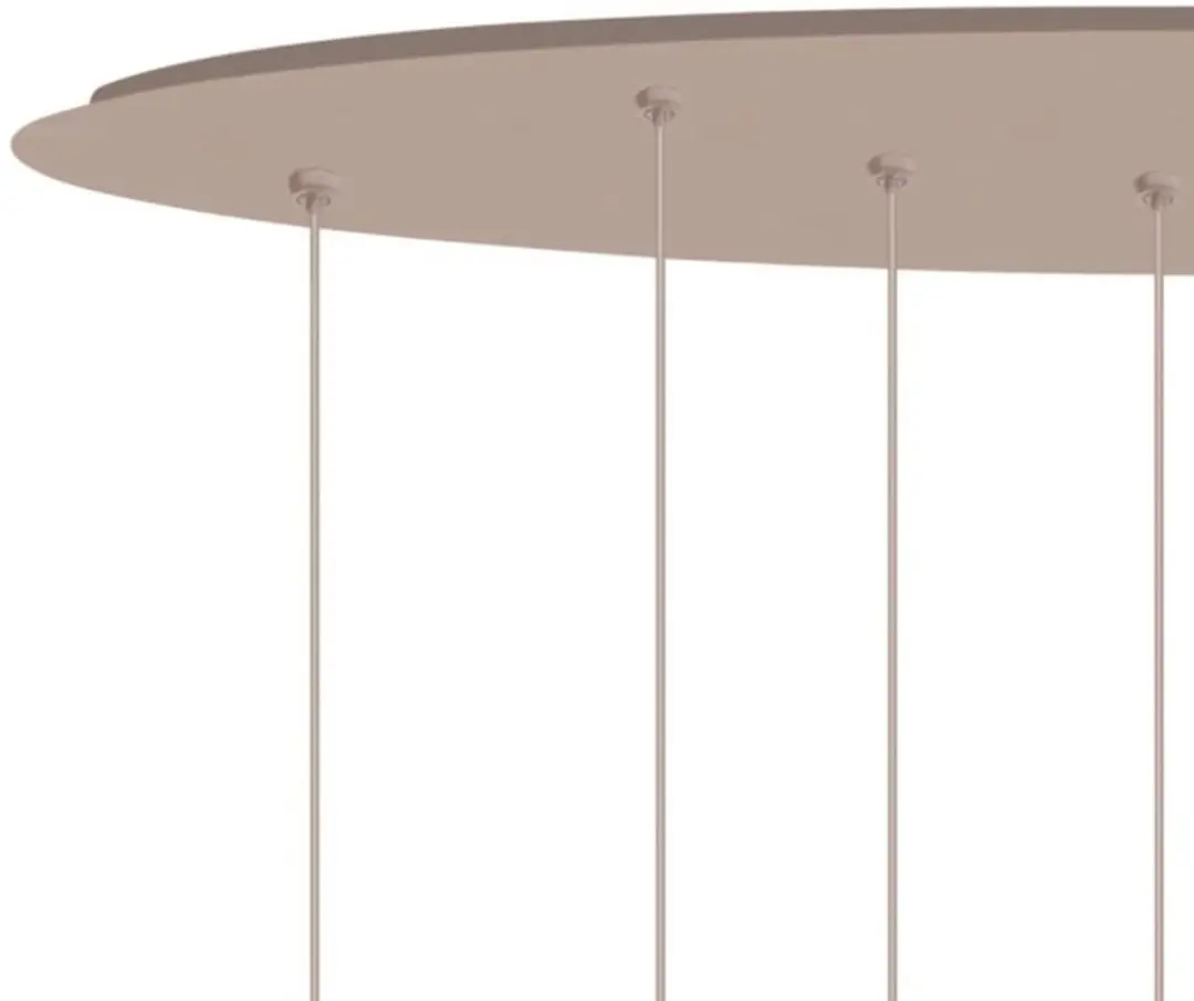 Highlight Hanglamp Egg Oval 12 Lichts 140cm - Champagne