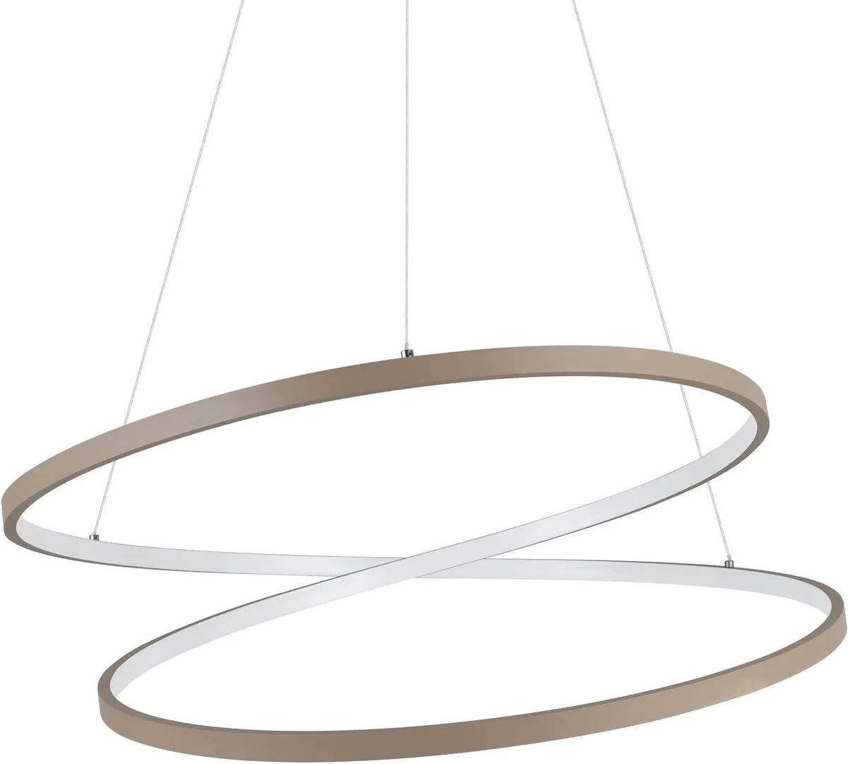 Eglo Ruotale Hanglamp Ø70cm - Zandkleur/Beige/Wit