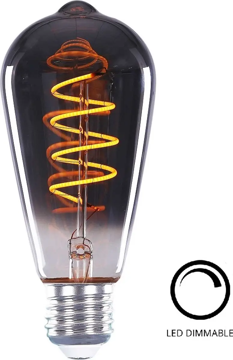 Highlight LED ST64 Rookglas Lamp 4W 100LM 2200K Dimbaar