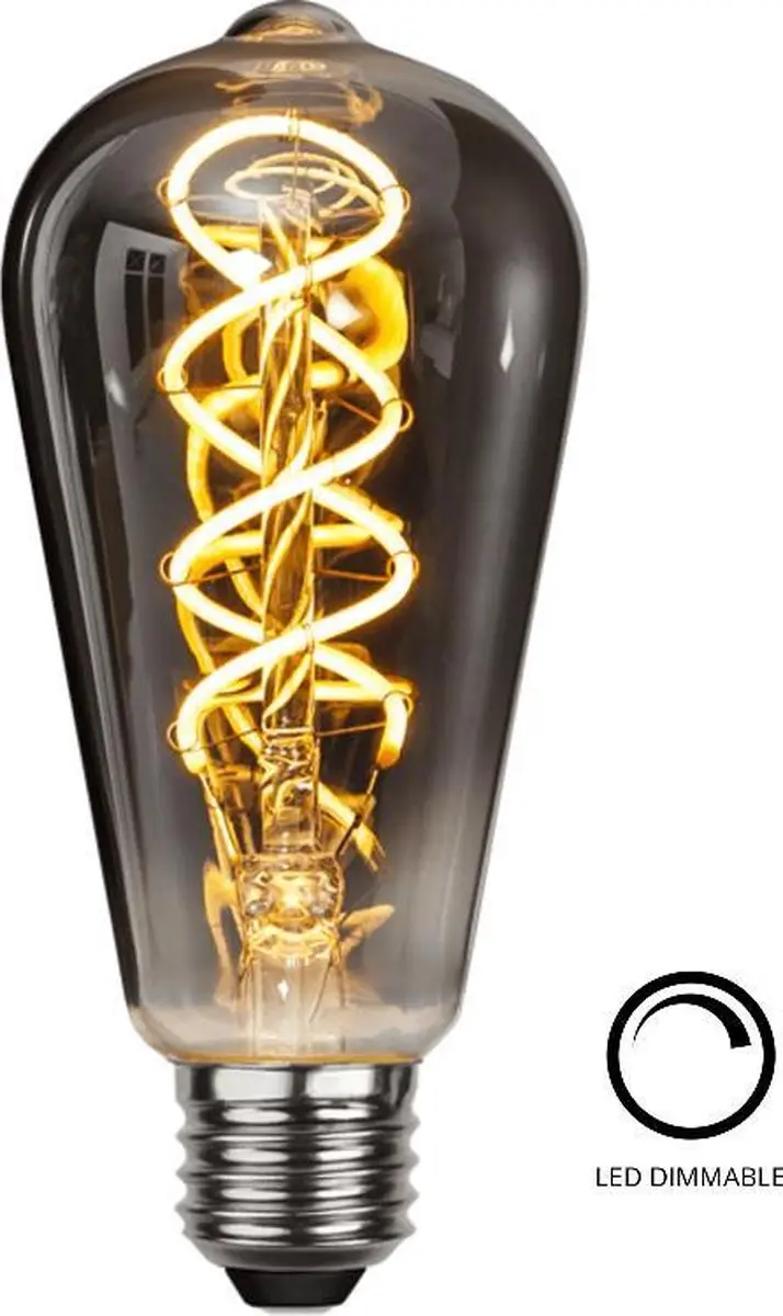 Highlight LED ST64 Rookglas Lamp 4W 100LM 2200K Dimbaar - afbeelding 6 van 6