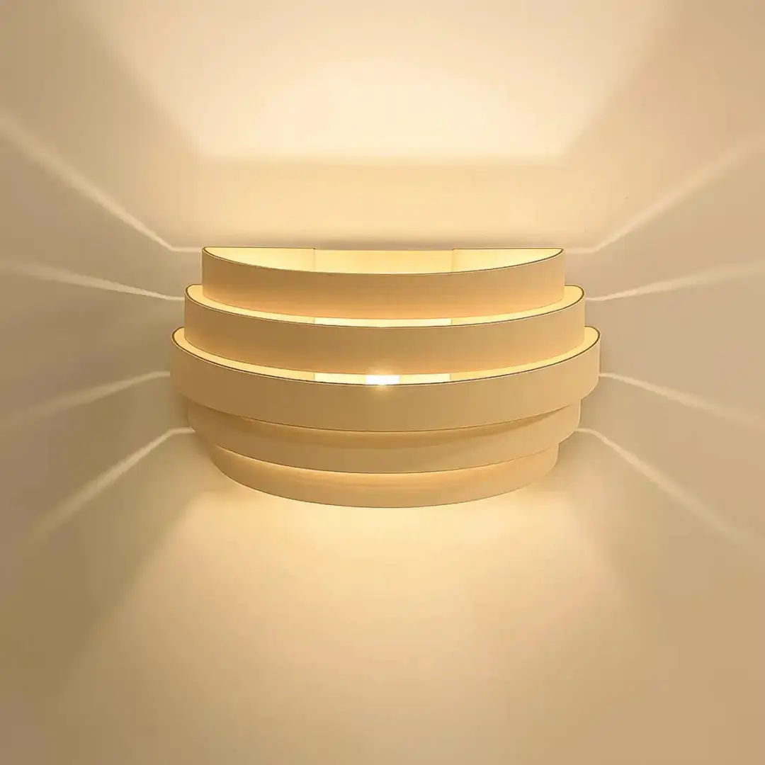 Highlight Scudo B Wandlamp 25cm - Beige/Goud