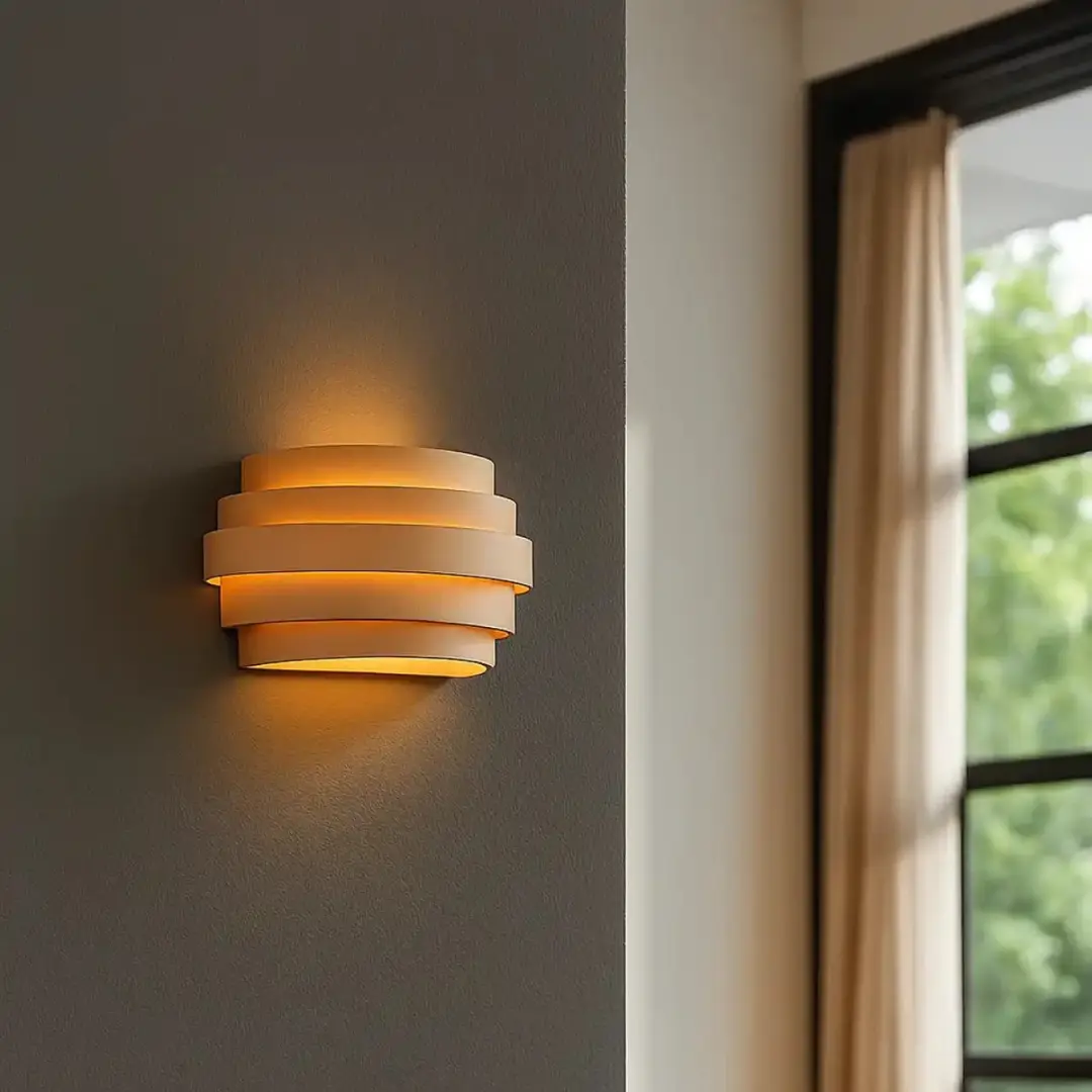 Highlight Scudo B Wandlamp 25cm - Beige/Goud