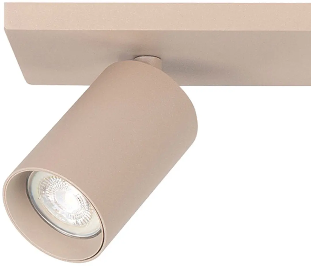 Highlight Mila 2 Opbouwspots GU10 - 2 Stuks - Beige/Zand Metaal