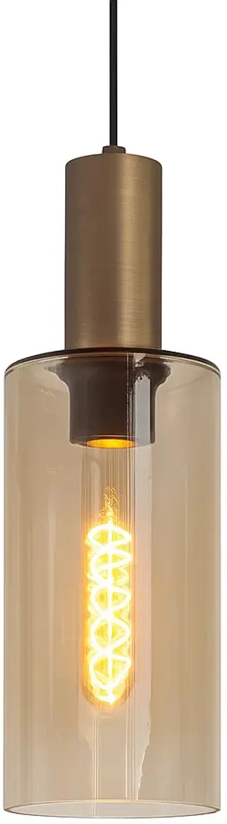 Highlight Perugia 3+2 Hanglamp - Ø45cm Zwart/Amber