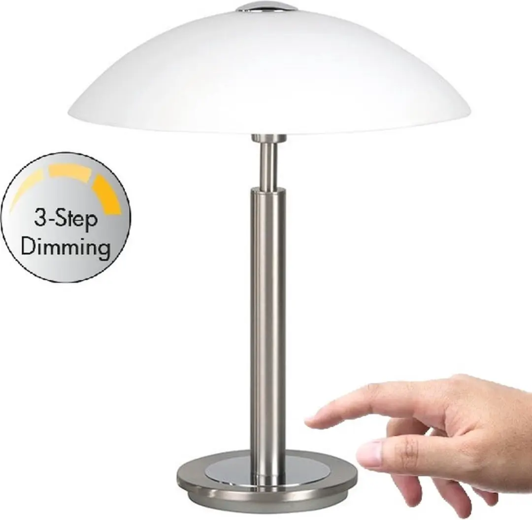 Highlight Tafellamp Touch 36cm - Mat Staal