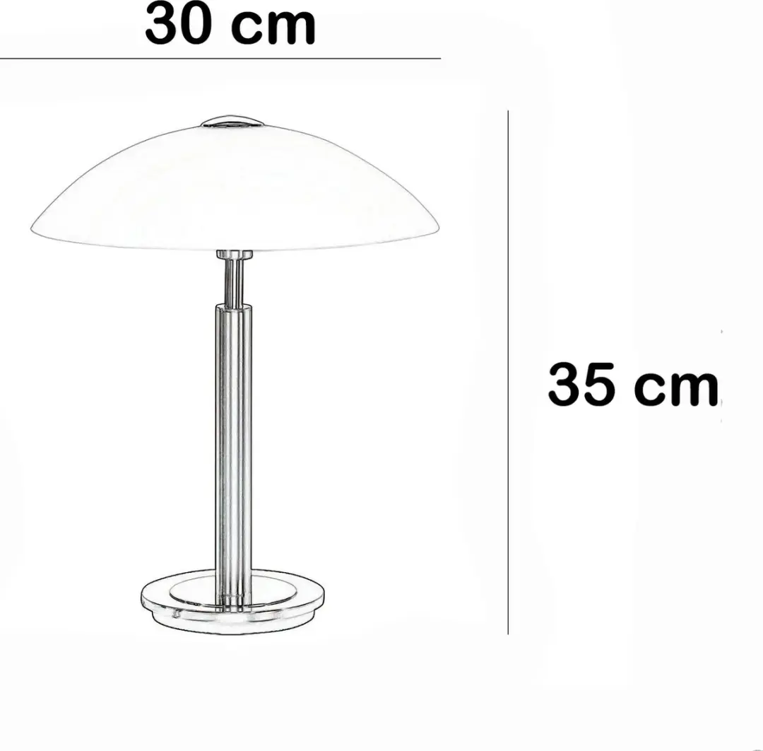 Highlight Tafellamp Touch 36cm - Mat Staal - afbeelding 6 van 6