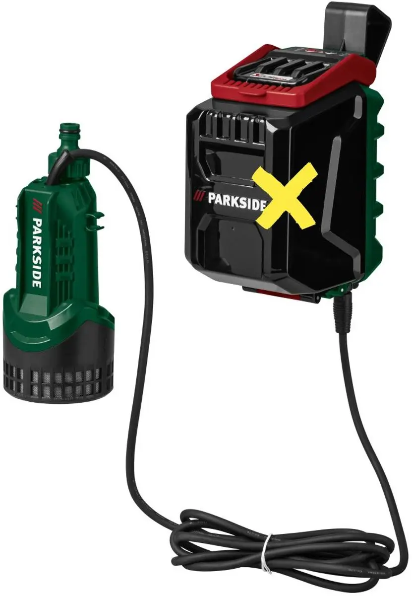 PARKSIDE Accu-regentonpomp 12V - 1500 l/u 11m - 1 Accu