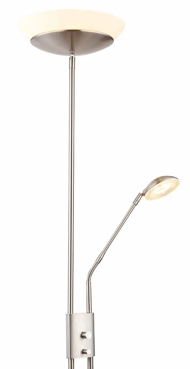 Globo Ganina Vloerlamp - Nikkel - Ø29cm - LED
