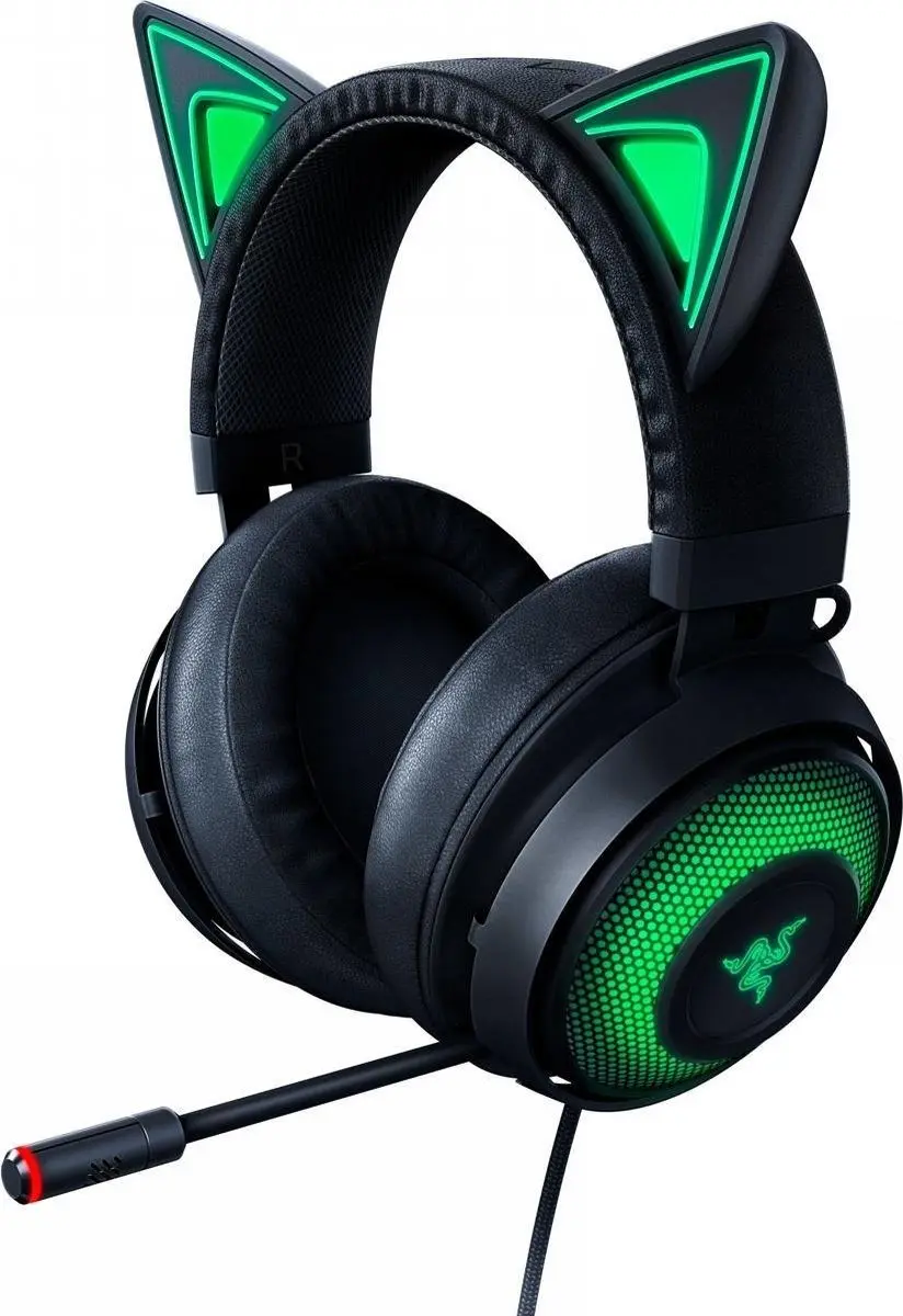 Razer Kitty Ears voor Kraken - Groen/zwart RC21-01140200-W3M1