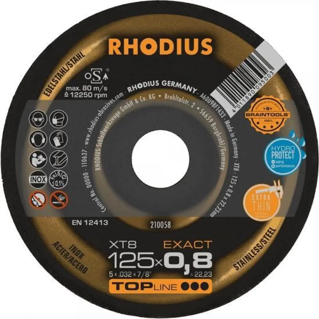 Rhodius XT8 EXACT 210058 Doorslijpschijf