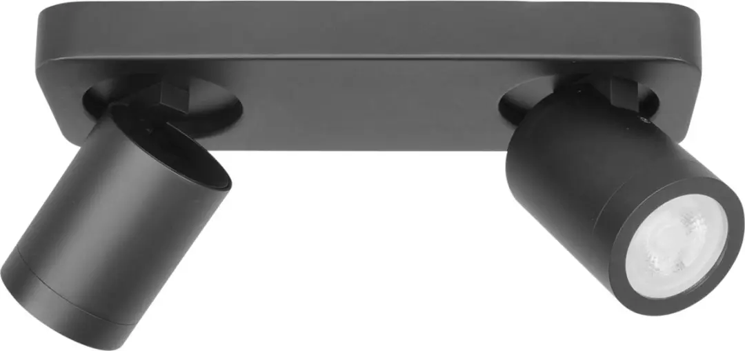 Highlight Oliver 2L Opbouwspot - 2x Warm Wit - IP44 - Metaal
