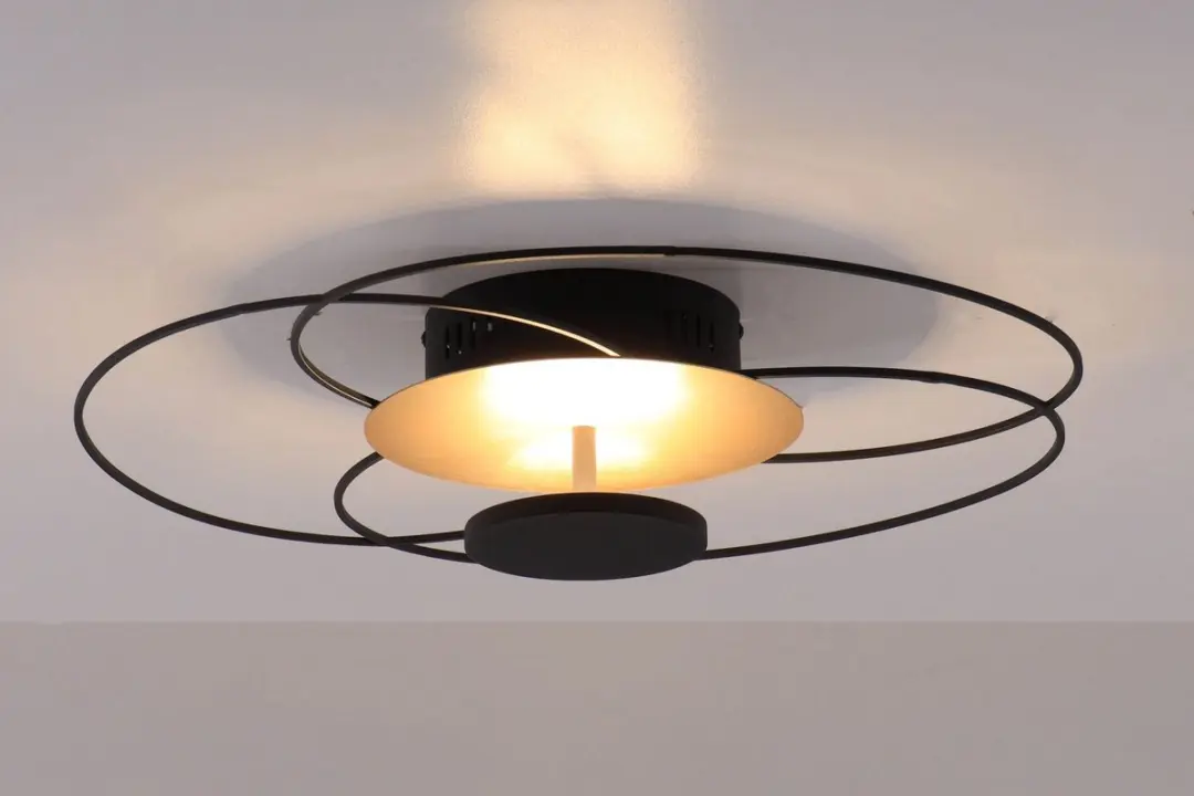 Highlight Fiore Plafondlamp LED 52x52x12cm - Zwart