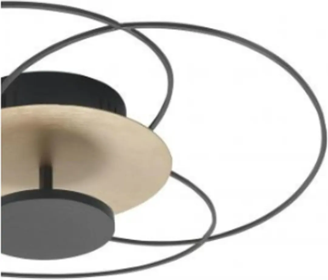 Highlight Fiore Plafondlamp LED 52x52x12cm - Zwart
