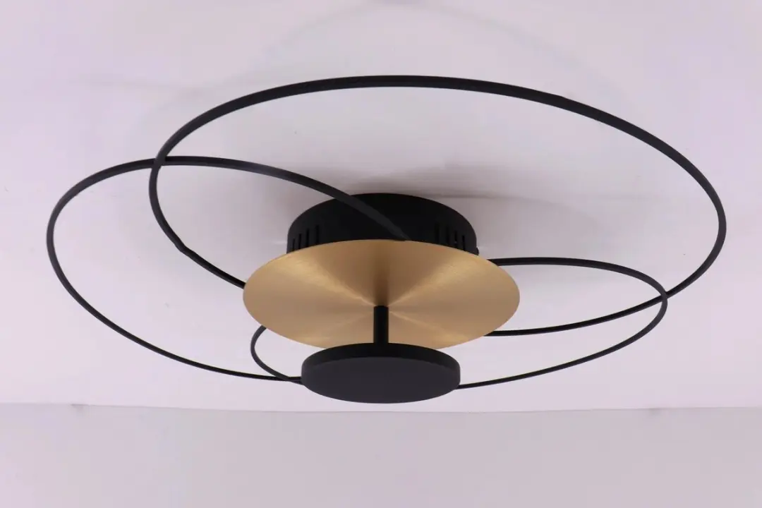 Highlight Fiore Plafondlamp LED 52x52x12cm - Zwart