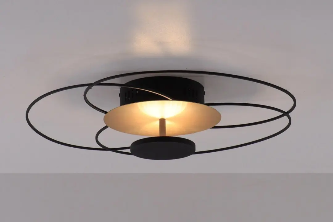 Highlight Fiore Plafondlamp LED 52x52x12cm - Zwart