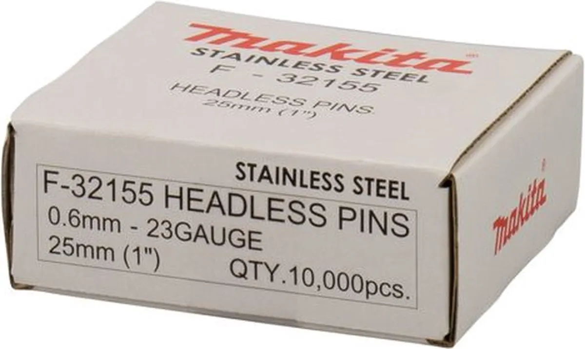 Makita F-32155 RVS Pinnen 25mm - 10.000 Stuks - afbeelding 6 van 6