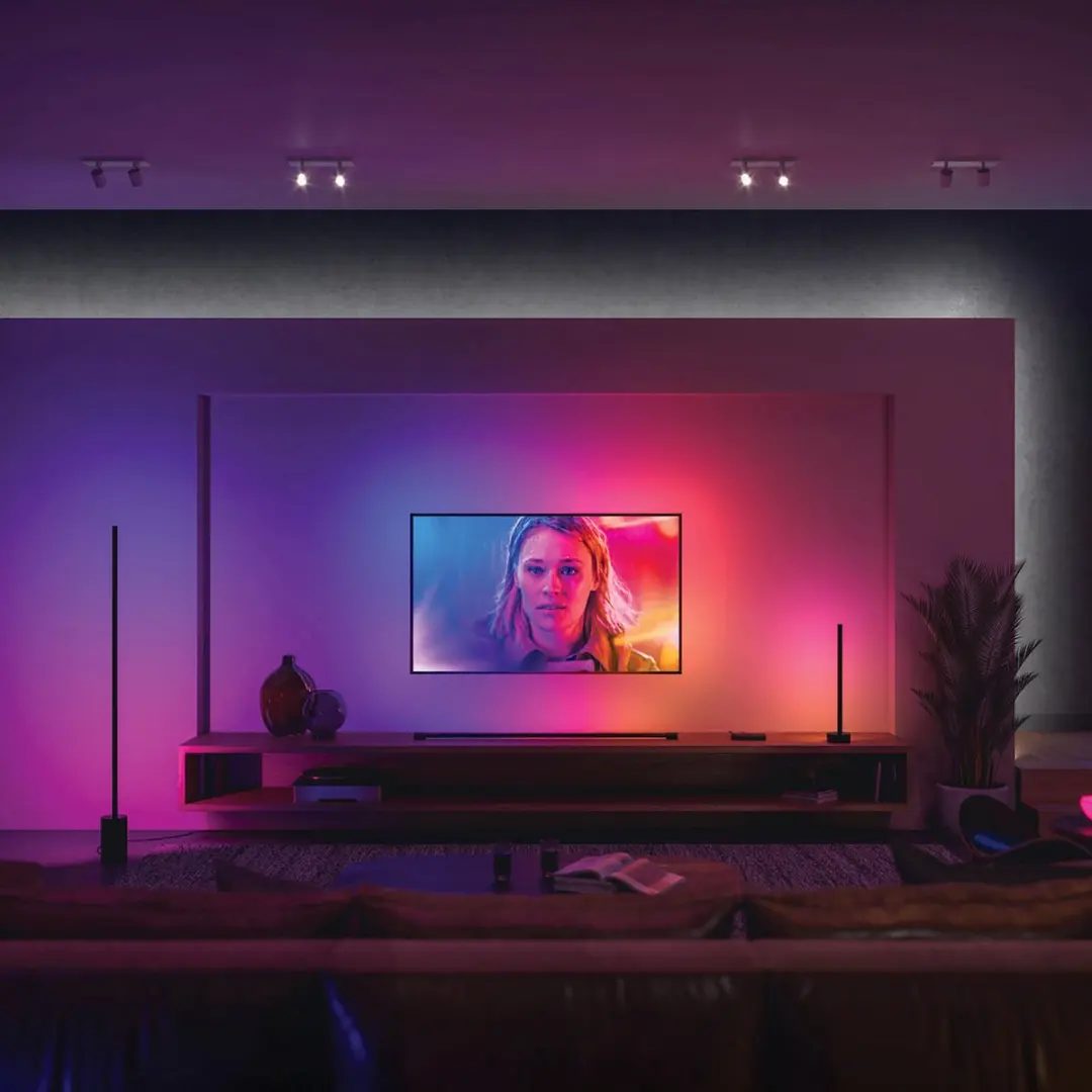 Philips Hue Signe Vloerlamp Gradient - Wit & RGBW Licht - Incl. Dimmer Switch