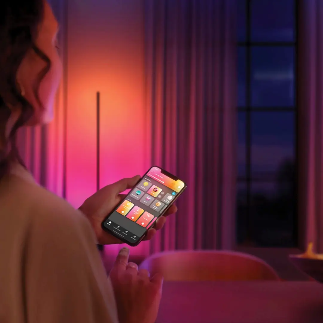 Philips Hue Signe Vloerlamp Gradient - Wit & RGBW Licht - Incl. Dimmer Switch