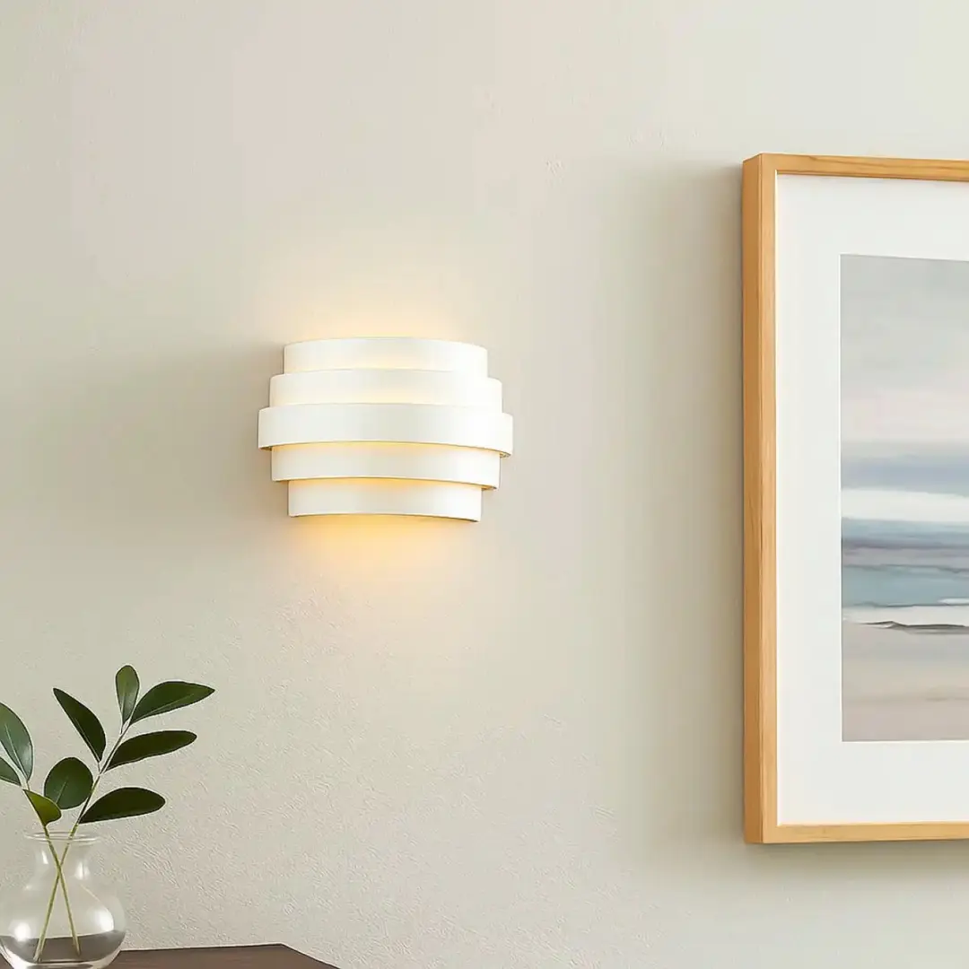 Highlight Scudo Wandlamp 25cm - Wit/Goud