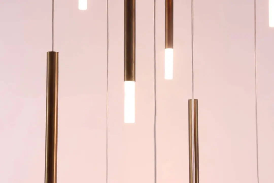 Masterlight Videlamp Hanglamp 12 Lichtpunten - Brons - 350cm