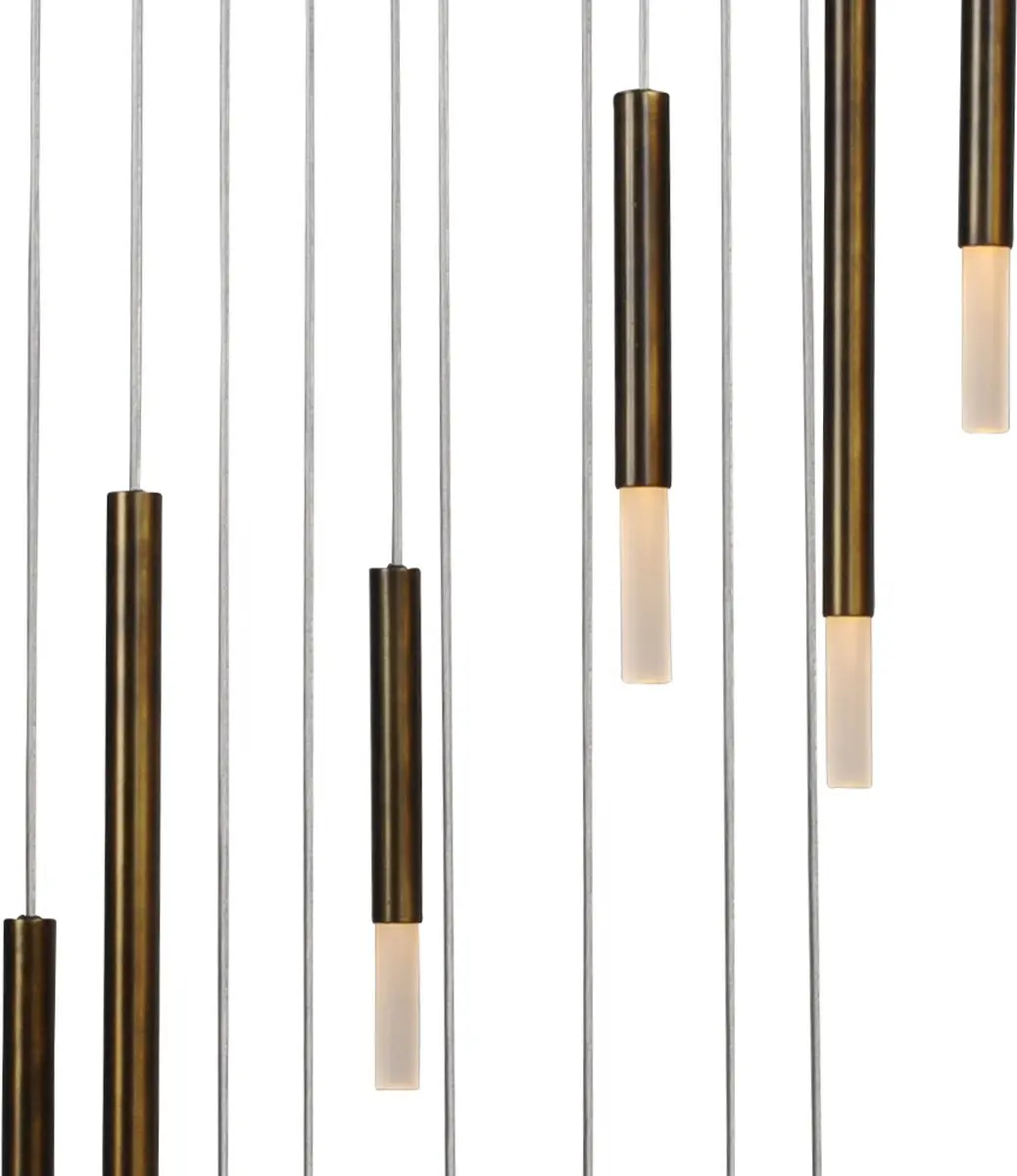 Masterlight Flute Videhanglamp - 12 Lichtpunten - 350 cm - afbeelding 6 van 6