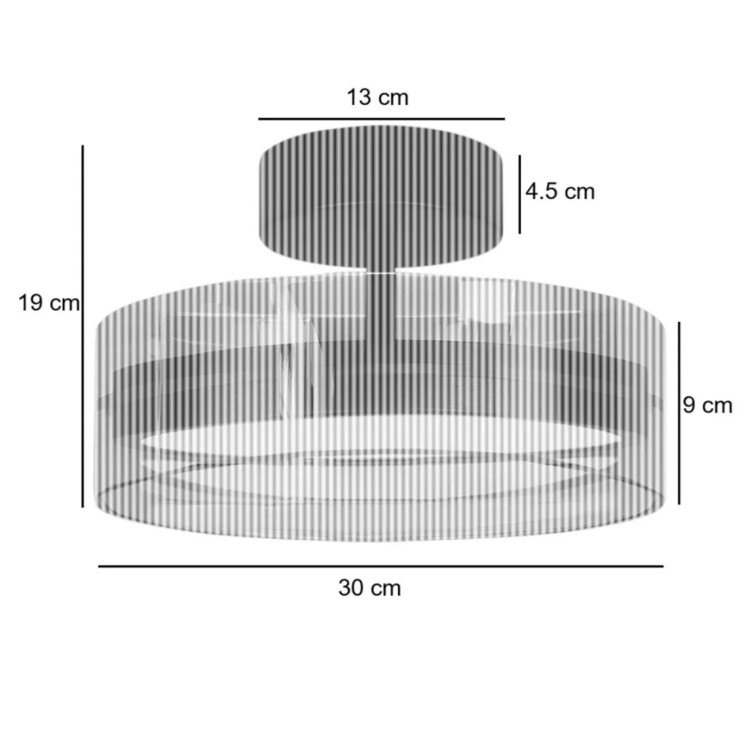 Highlight Enzo Plafondlamp Ø30cm - Zwart