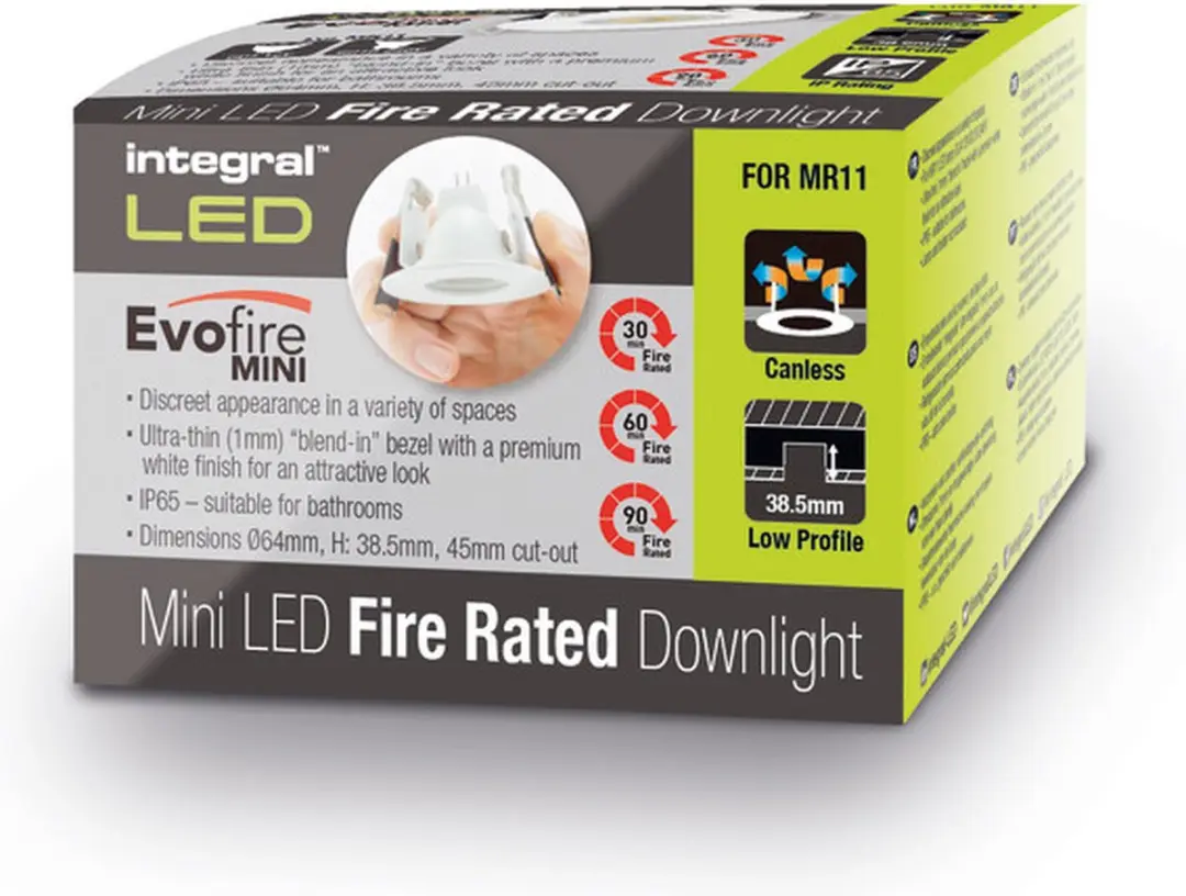 Integral Mini Inbouwspot IP65 - MR11/GU4 of PAR11/GU10 - Ø6.4cm Wit