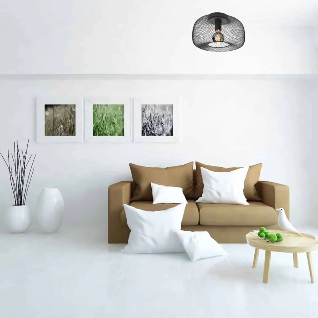 Highlight Honey Plafondlamp Ø32cm - Zwart