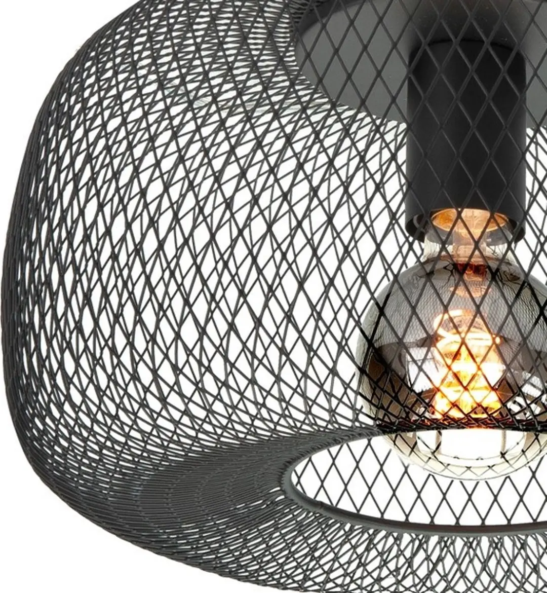 Highlight Honey Plafondlamp Ø32cm - Zwart