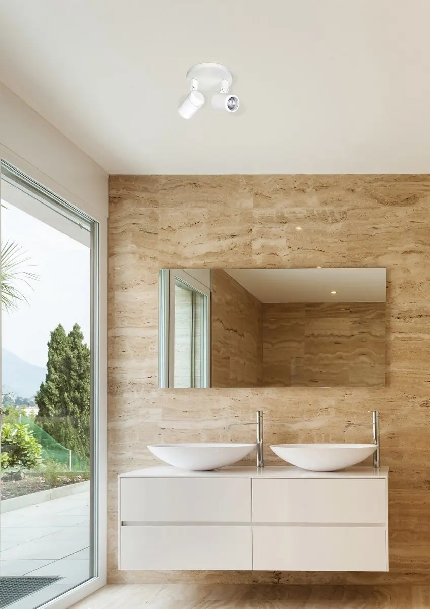 HighLight Spot Rain 2 Lichts Rond - Wit