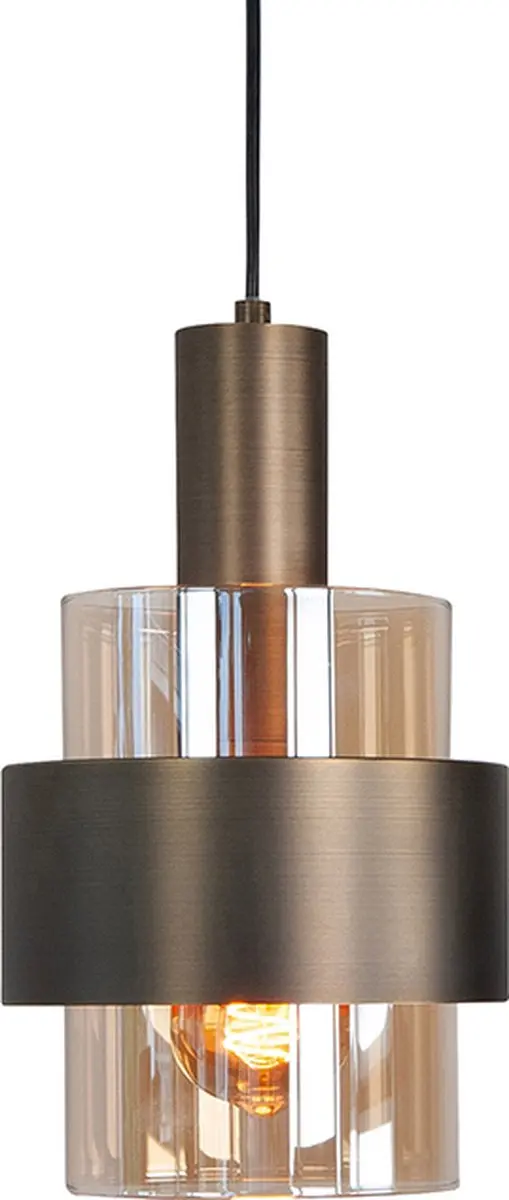 Highlight Marrone 3 Hanglamp - 3 Lichtpunten Ø40cm Brons/Zwart