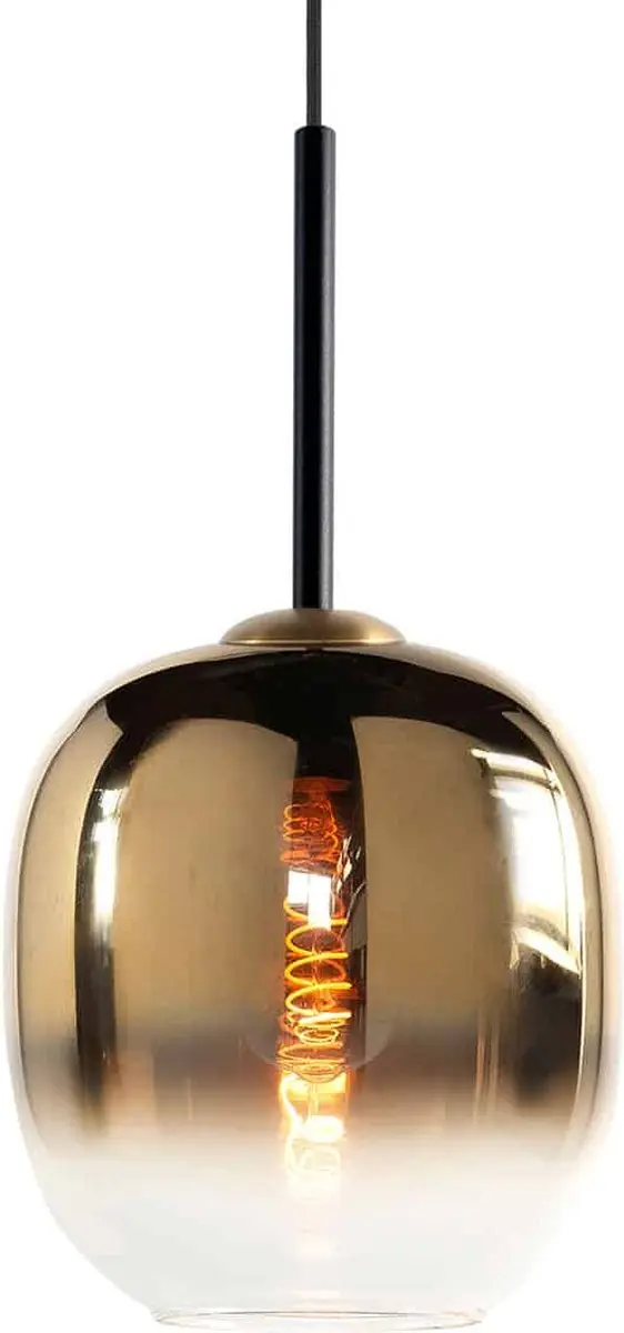 Highlight Bellini 6L Hanglamp 120cm - Zwart/Goud