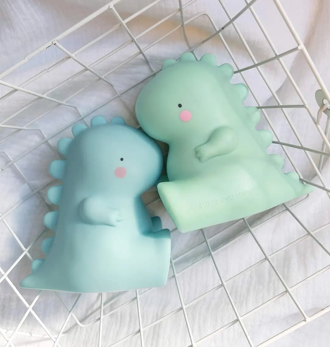 A Little Lovely Company Little Light T-Rex Kinderlamp - Blauw - 1 Stuk
