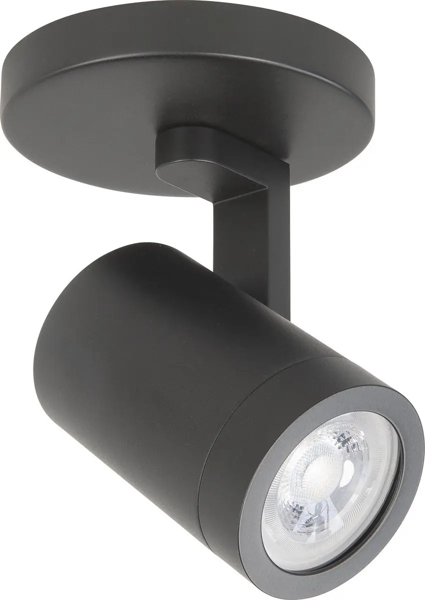 Highlight Aston Opbouwspot GU10 - Zwart - Ø10cm
