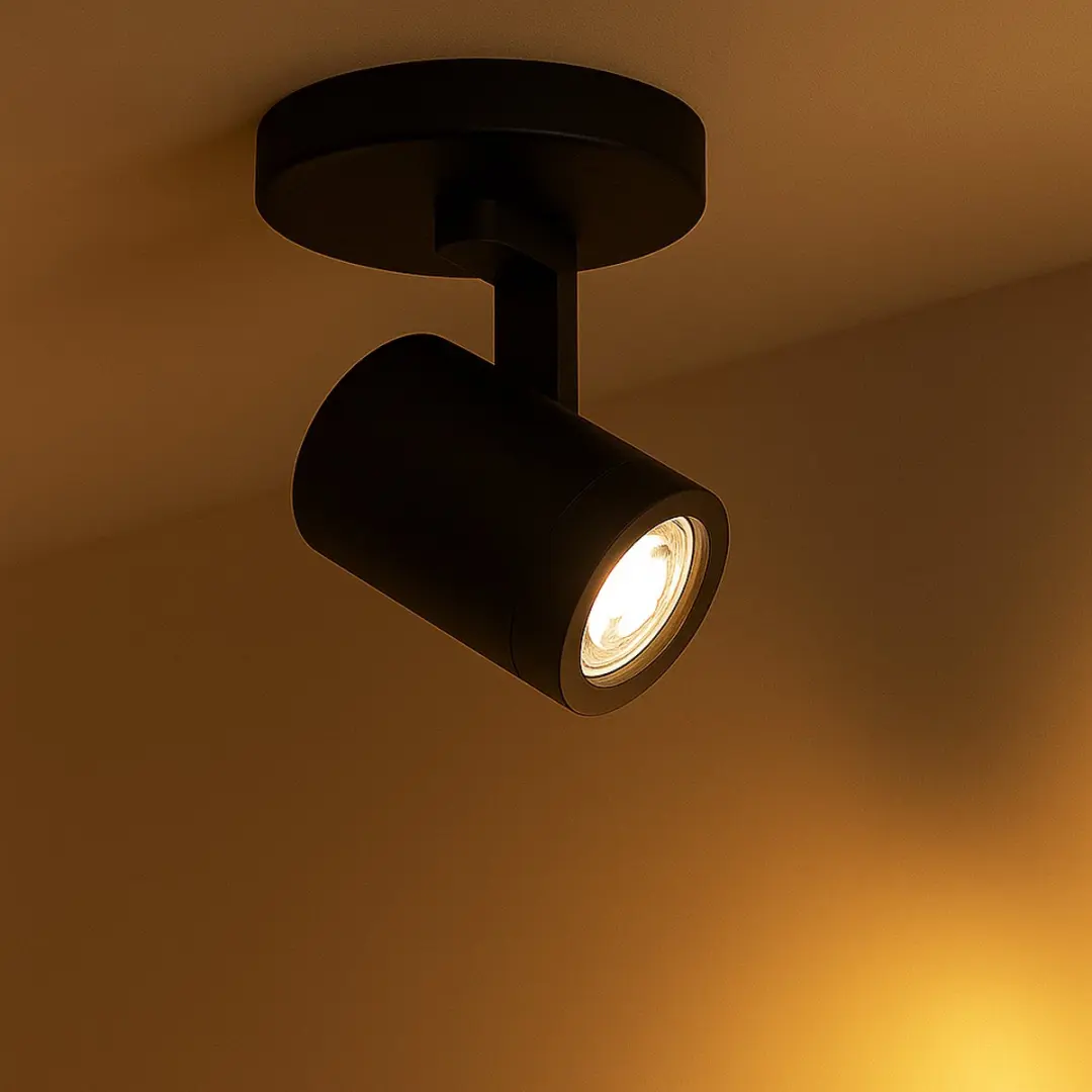 Highlight Aston Opbouwspot GU10 - Zwart - Ø10cm