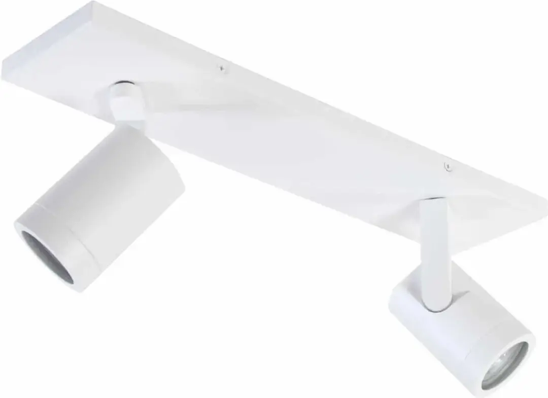 Highlight Aston Opbouwspot Wit Metaal GU10 - 2-voudig - 40cm