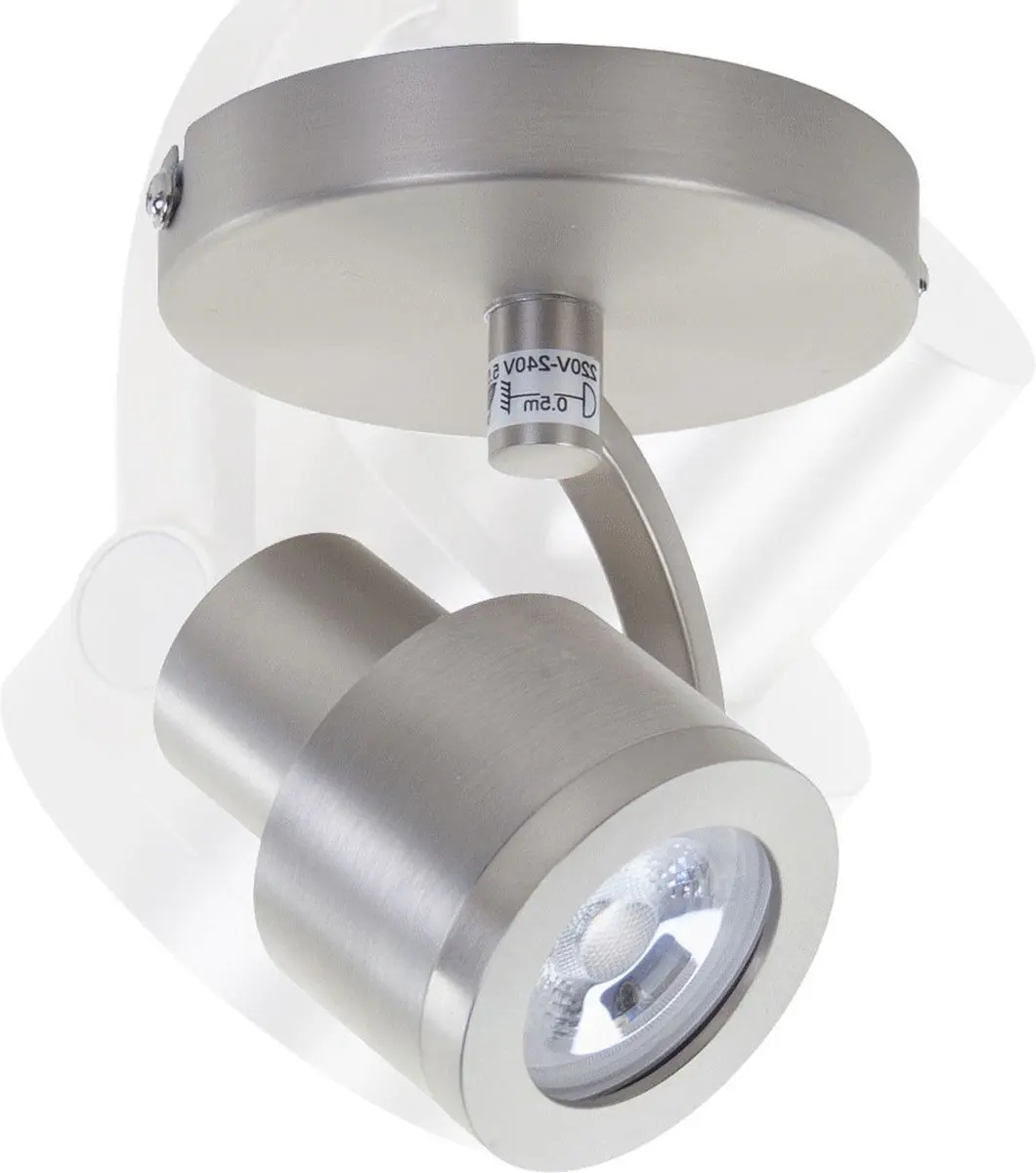 HighLight Spot Alto 1 Licht - Ø10cm - Mat-Chroom