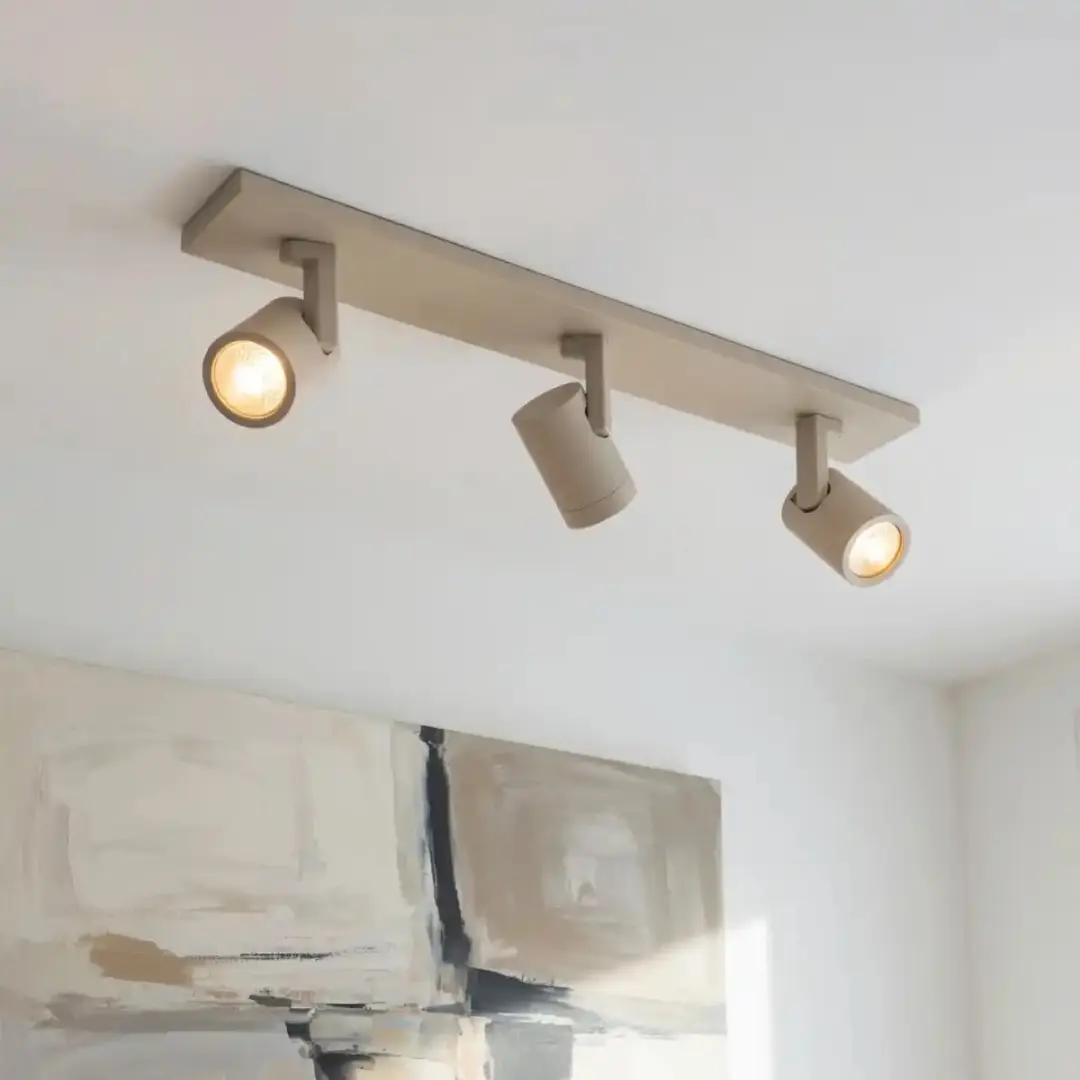 Highlight Spot HALO 3 Lichtsbalk - 3x35W Warm Wit - Beige