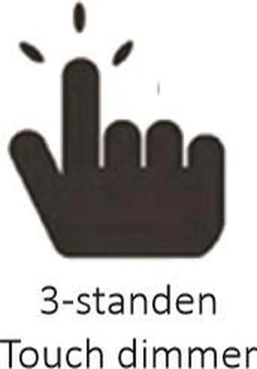HighLight Oscar Touch Tafellamp - Mat Staal - 10cm