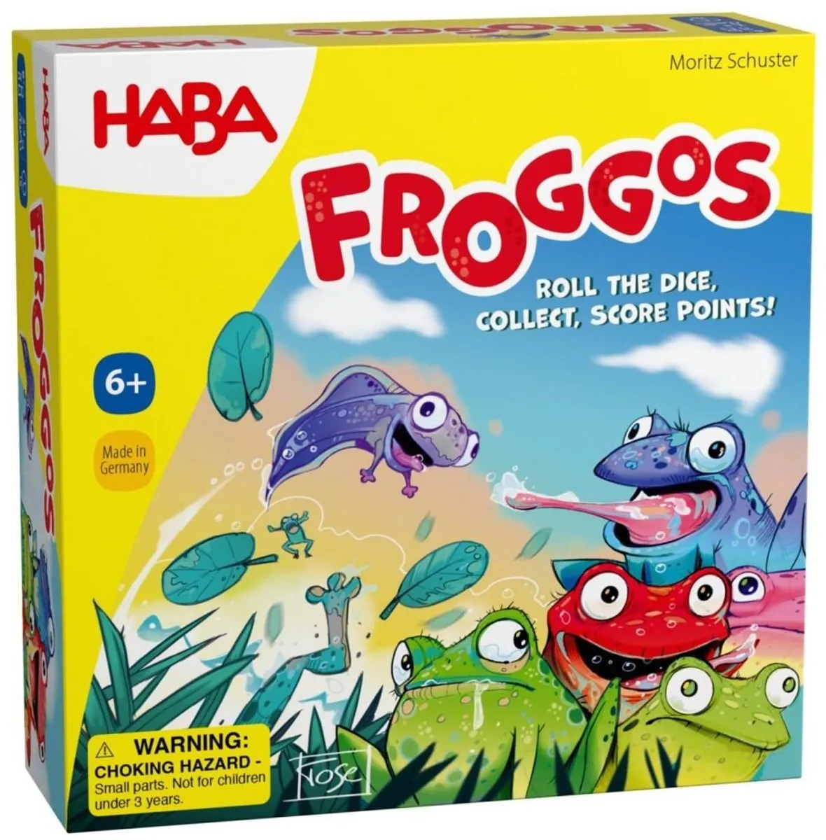 Haba Froggos Coöperatief Dobbelspel - 2-6 Spelers - Multicolor