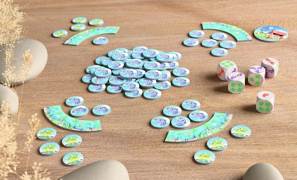 Haba Froggos Coöperatief Dobbelspel - 2-6 Spelers - Multicolor
