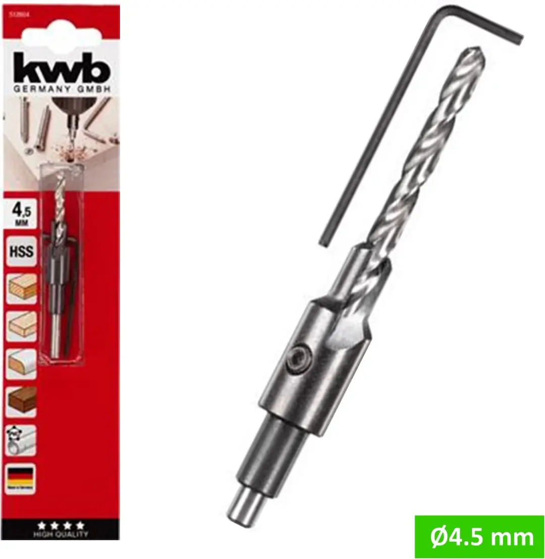 KWB Hout-Freesboorset 512604 - Metaal