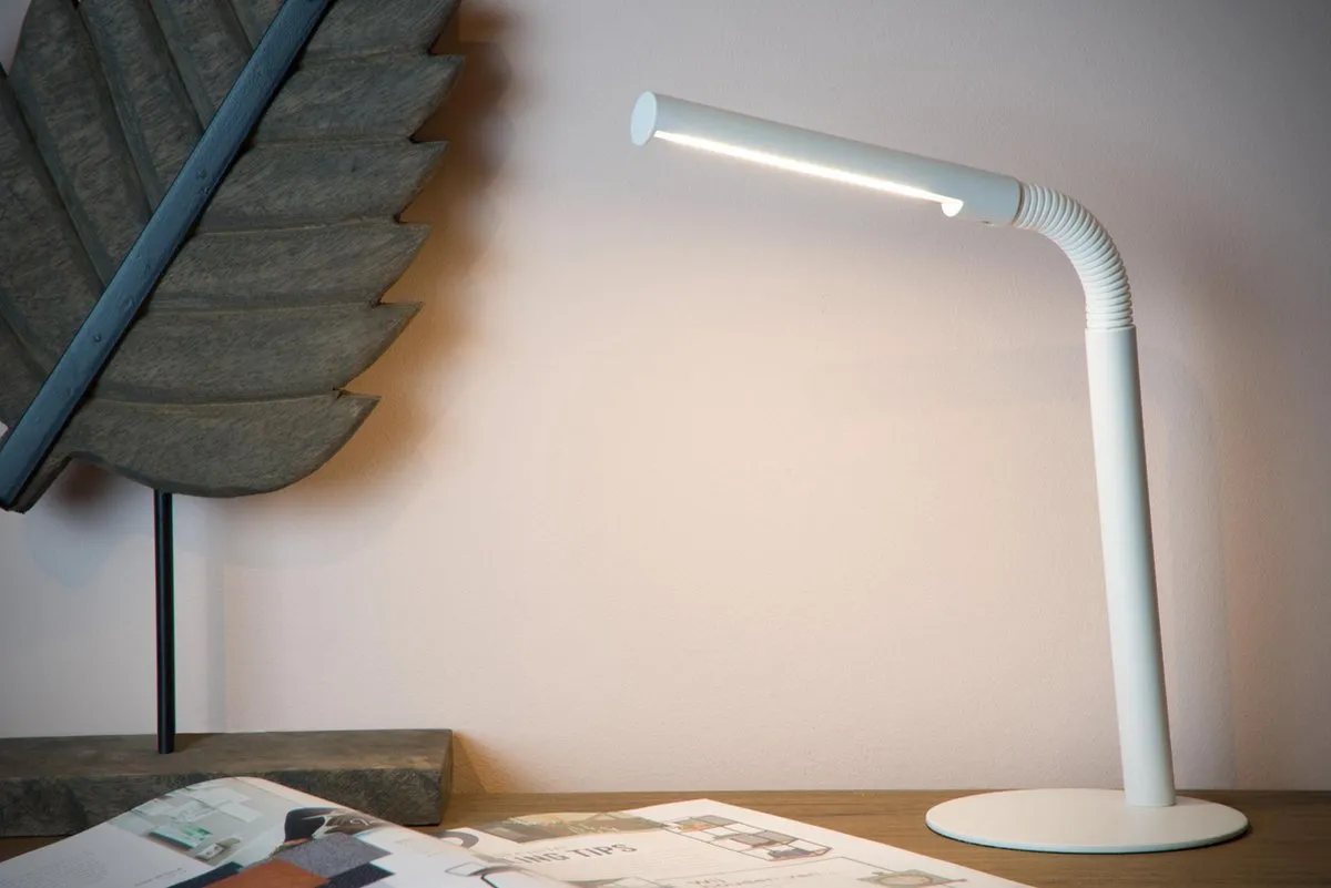 Lucide GILLY Bureaulamp LED 5W - Wit